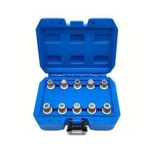 Wheel Lock Nut Key Set 10 PCS Anti-Theft Screw Socket for Car Repair Tools