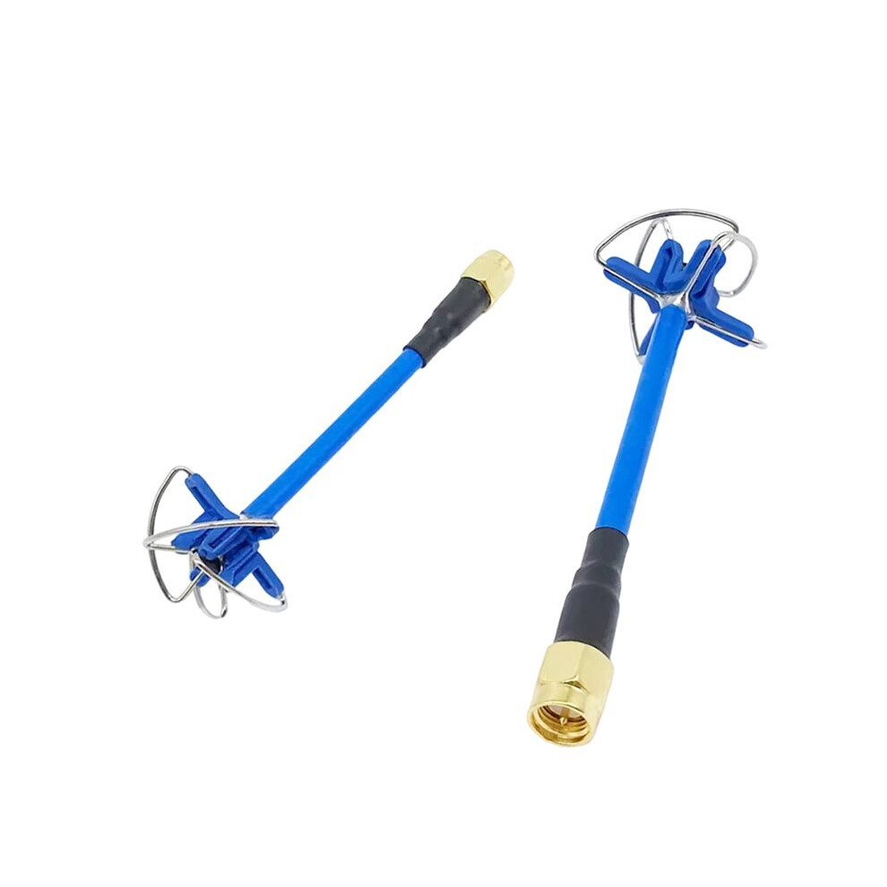 2Pcs 5.8Ghz Cloverleaf Antenna Fpv Receiver Transmitter 5Dbi Rhcp Rp-Sma 4713750172830