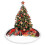 Weihnachtsbaumrock mit Fransen und Spitze, 91 cm 4