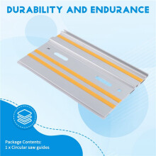 Aluminum Guide Rail for Circular Saws - for & , Includes Clamps, 300 mm Length for Precision Cuts