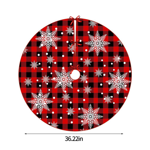 Weihnachtsbaumdecke mit Weihnachtsmannmotiv, Polyester, 92 cm 2