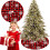 Weihnachtsbaumdecke mit Weihnachtsmannmotiv, Polyester, 92 cm 5