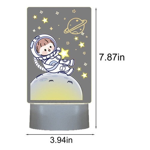 Veilleuse LED rechargeable par USB, 3 couleurs réglables 2