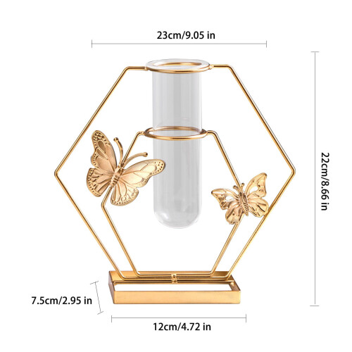 Künstliches Blumenarrangement in einer hydroponischen Glasvase 2