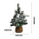 Mini Christmas Tree Ornament Set Silver 20cm 2