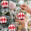 Shatterproof Christmas Ornaments Set Red Green White 12pcs 5
