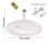 Ventilatore da soffitto a LED bianco con telecomando 2