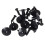300Pcs  Lined with Fasteners Rivet Snaps Decorative Panel Snaps Suitable for 2