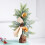 25cm Mini Artificial Christmas Tree PVC Brown 3