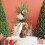 25cm Mini Artificial Christmas Tree PVC Brown 4