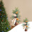 25cm Mini Artificial Christmas Tree PVC Brown 5