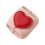 Leather Coin Pouch Compact Change Holder Mini Pocket-Pink 1