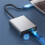 2X for  TV 4K USB Dock Adapter USB C Ethernet USB C to Ethernet Adapter Plug and  Support PD Charging 5