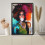 Tableau abstrait sur toile « Reine Noire » 3