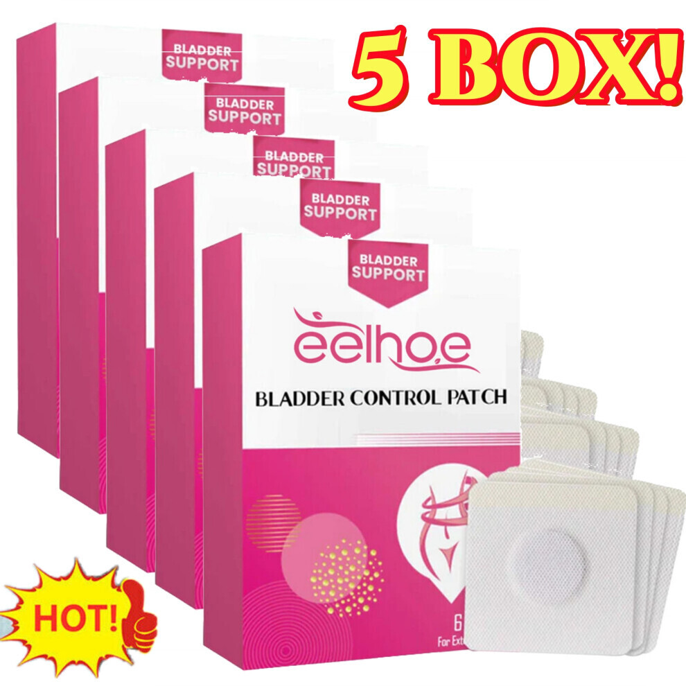 5Box Urinary Leakage Patch, Bladder Control Patch, Repairs Bedwetting, Frequent Urination, Prevents Leakage