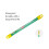 Fiberglass Fish Tape Cable Rods, Electrical Wire Running Pull/Push Kit with Hook and Hole Kit Glow Rod, Hook Hole 4