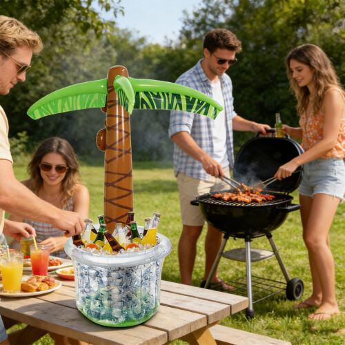 Waterproof Inflatable Coconuts Tree Ice Bucket For Pool Party 1