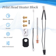 5X Hotend voor Prusa I3 MK4/XL Printkop Verwarmingsblok 0,4 mm Mondstuk 24V 40W Verwarmingsthermistor Siliconen Deksel Extruderkit