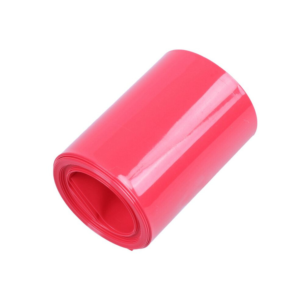 3Pcs 2M 50Mm Width Pvc Heat Shrink Wrap Tube For 2 X 18650 Battery Red 4712339075722