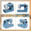 Portable Sewing Machine  Sewing Machine Simulation  Sewing Machine Ornament B 2