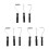 9pcs Fiberglass Roller Kit Bubble Paddle Tool Laminating Roller Kit for FRP Mould 1