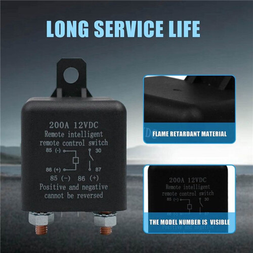 2X Remote Battery Disconnect ,Wireless Remote Control Battery Disconnect ,12V 200A Dual Remote 1