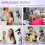 Suporte ajustável para secador de cabelo, suporte para secador de cabelo de 29 a 59 polegadas com tripé e clipe universal, rotação de 360 graus 3