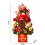 Mini Artificial Christmas Tree with LED Lights, Red, 45cm 3