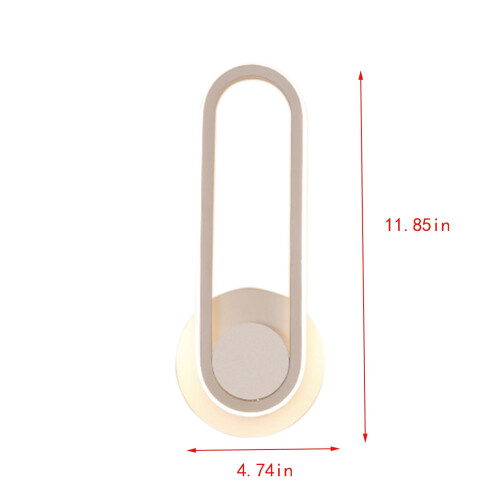 LED nattbordslampe moderne 360 roterende 2