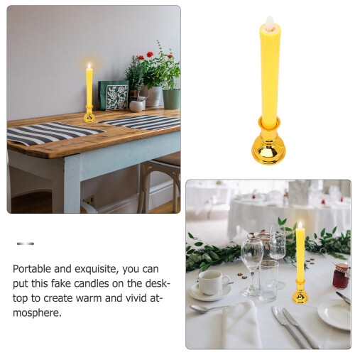 Conjunto de 2 velas elétricas de LED para casa e altar de Buda 1