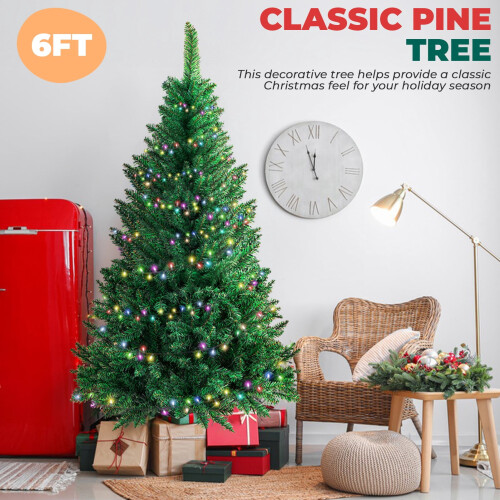 Artificial Christmas Tree 6ft with 800 Tips and Foldable 1