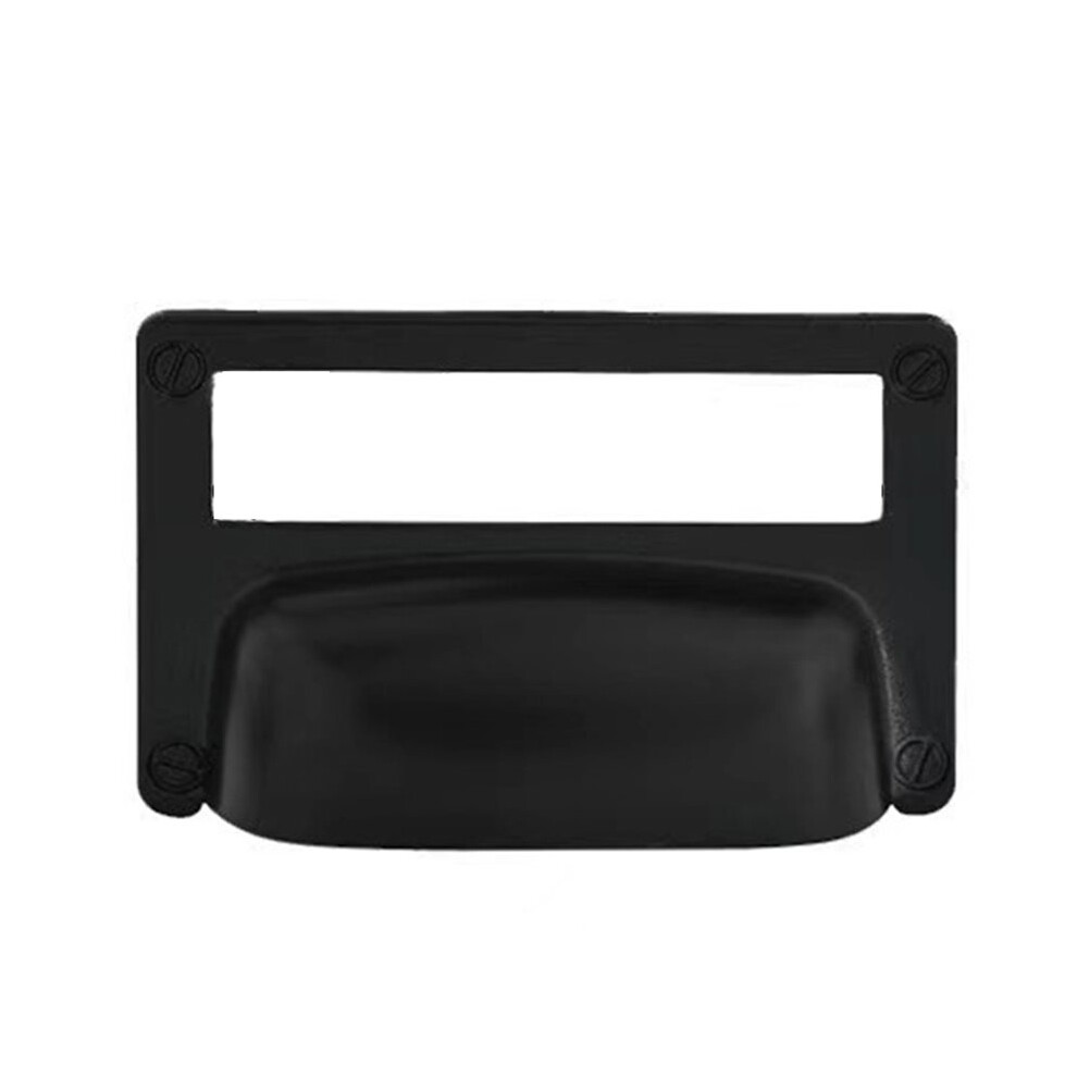 6Pcs Vintage Zinc Alloy Drawer Handles With Label Frames For Card Boxes And Cupboards A 6032698510275