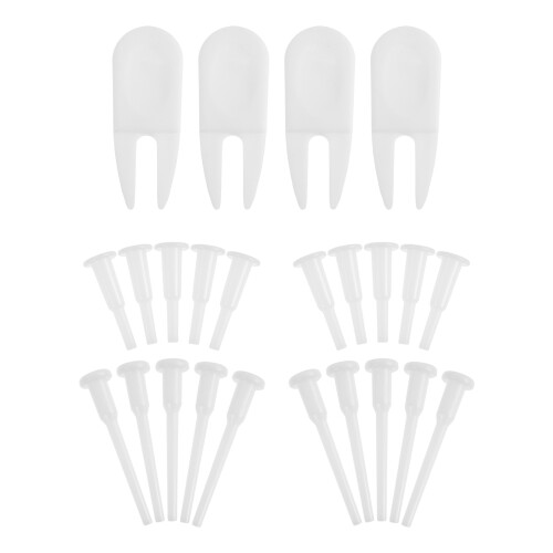 1Set ABS Plastic Inflation Plugs for Exercise Ball White Stopper Kit