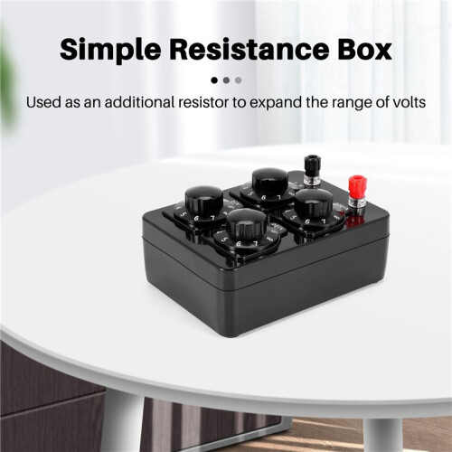 5X 0-9999 Ohm Simple Resistance Box Precision Variable Decade Resistor Teaching Instrument 1