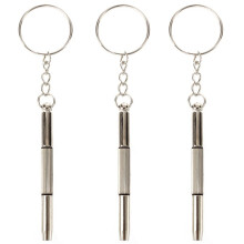 3X Screwdriver 3 in 1 Phillips Flat Nut Hexagonal Hollow Keychain Sunglasses