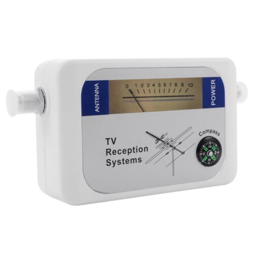 2X Dvb-T Détecteur de Force de Signal D'Antenne de Télévision Terrestre Terrestre D'Antenne Numérique, Blanc 2