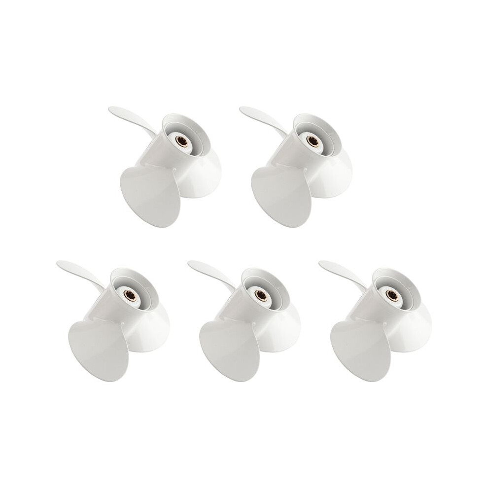 5Pcs 9 1/4 X 9-J New Aluminum Alloy 3 Blade Outboard Propeller For 9.9-15Hp 4712482056272
