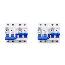 2X TOMZN TOB1-63H 63A 2P+2P MTS AC Dual Power Manueller Transferschalter Leistungsschalter MCB 50HZ/60HZ