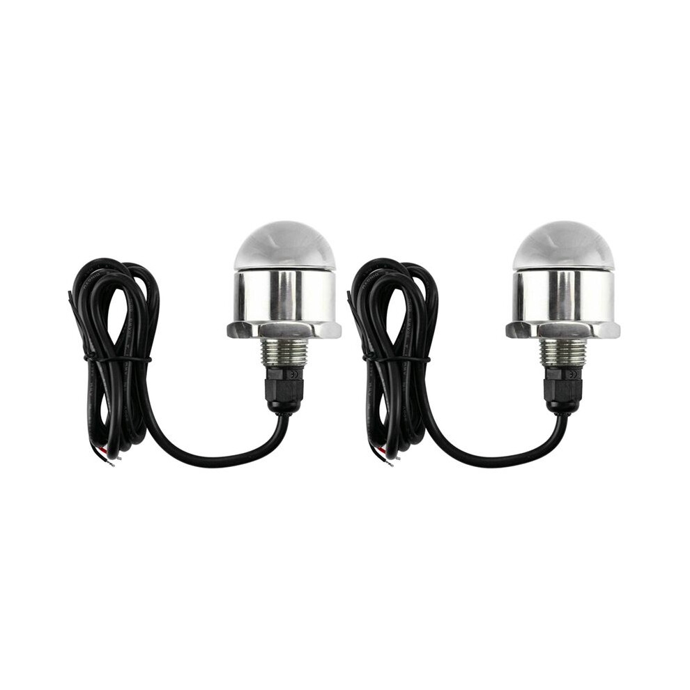 2X Stainless Steel Marine Underwater Led 12V Underwater 9 Led Drain Plug M12x1.25 Light 4711177252210