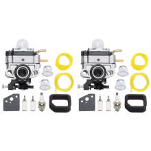 2X 753-06258A Vergaser für RY252CS RY253SS RY251PH RY254BC 2-Takt 25cc Benzin-Rasentrimmer-Kantenschneidermotor mit Luftfilter