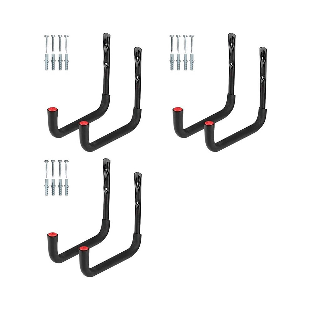 6X Kayak Racks Heavy Duty Wall Mounted Kayak Storage Hooks Kayak Storage Hangers For Canoe Kayak Garage Paddle Board 4714078926716