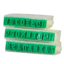 10X Abnehmbare 26 Buchstaben Englische Alphabet Kunststoff Stempel Set