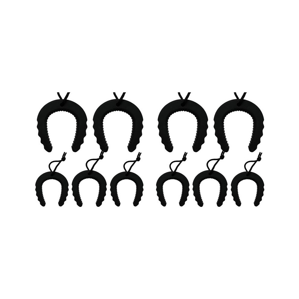 10Pack First Responder Door Stops, Door Jam For Law Enforcement, Emergency Services, Door Stoppers Wedge Black