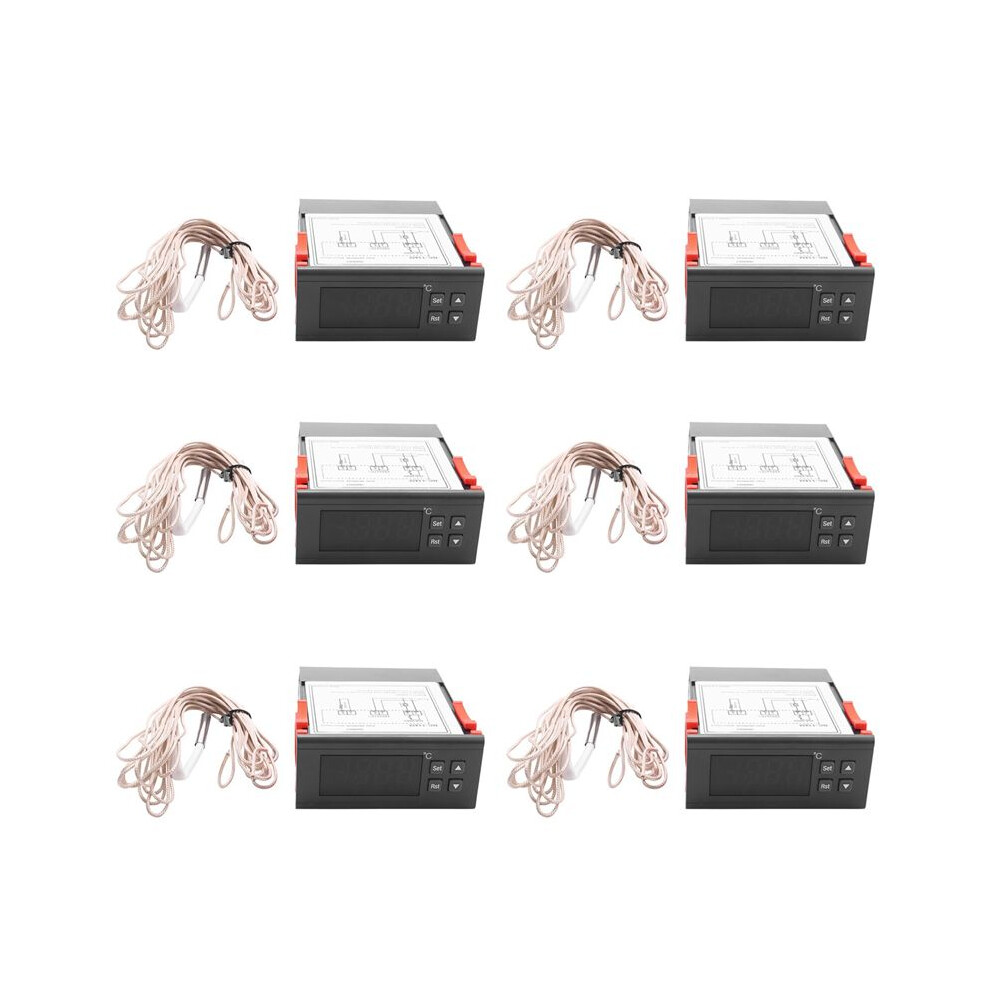 6X 220V/30A Digital Temperature Controller Rc-114M Thermostat Relay Output -30-300 Degree With Ntc Sensor 6031394904906