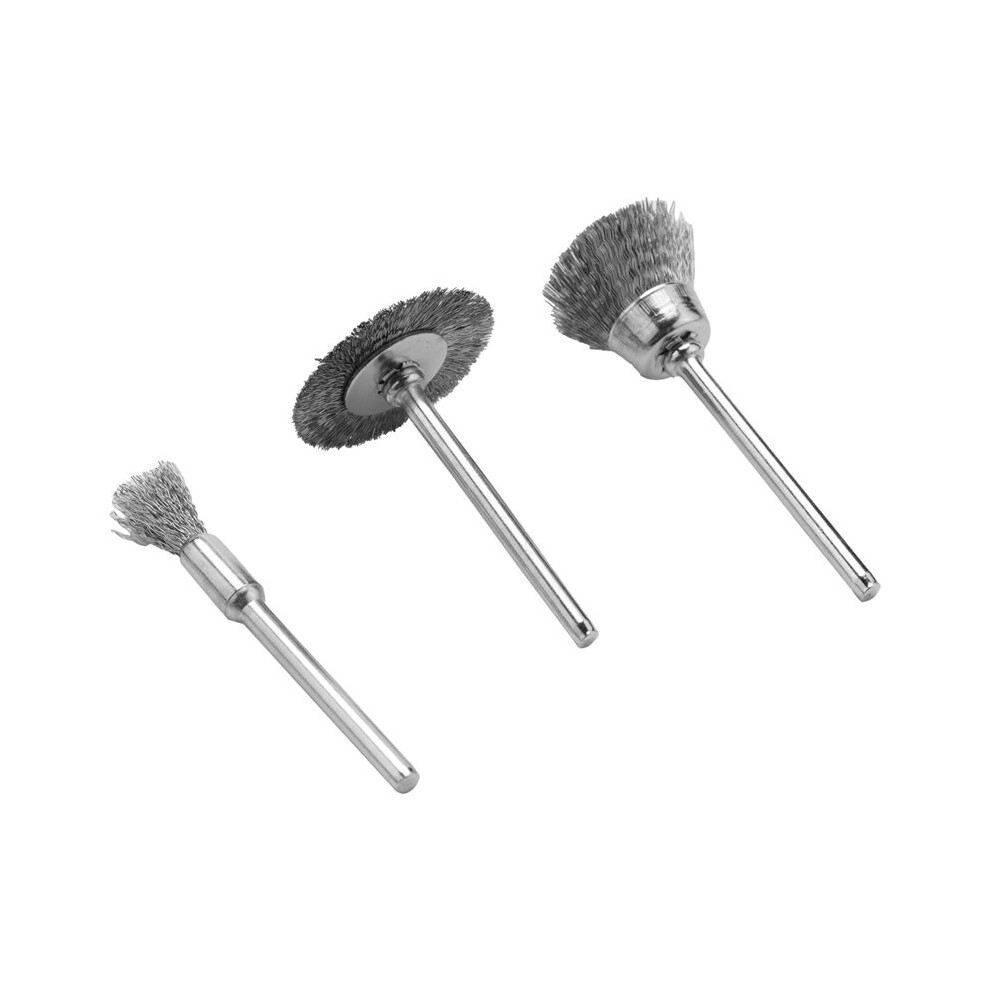 Steel Rotary Brush For 240Pcs 3Mm Shank Wire Wheel Brush Drill Rotary Tool For Metal Rust Polishing 4711168950989