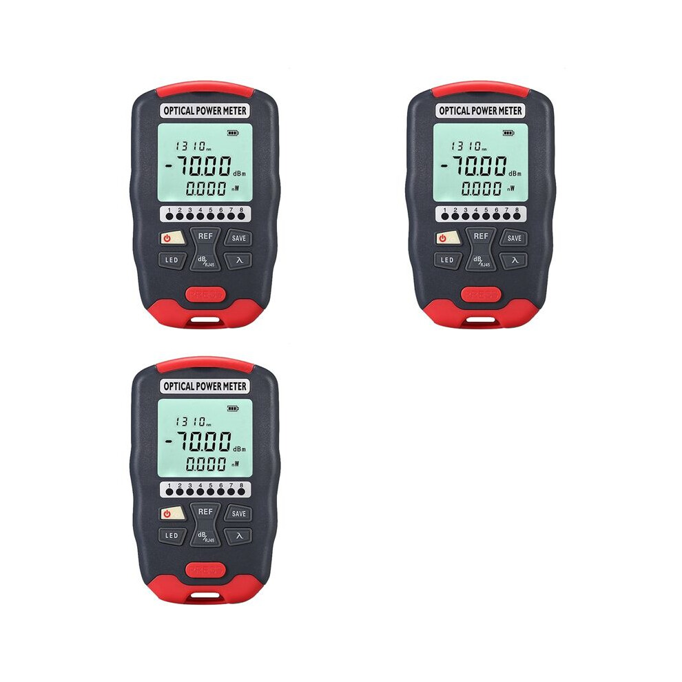 3X Optical Fiber Power Meter Fiber Visual Fault Locator 10 Wavelengths Sensitive Chip Accurate Measurement For Wiring D7 4711929152553