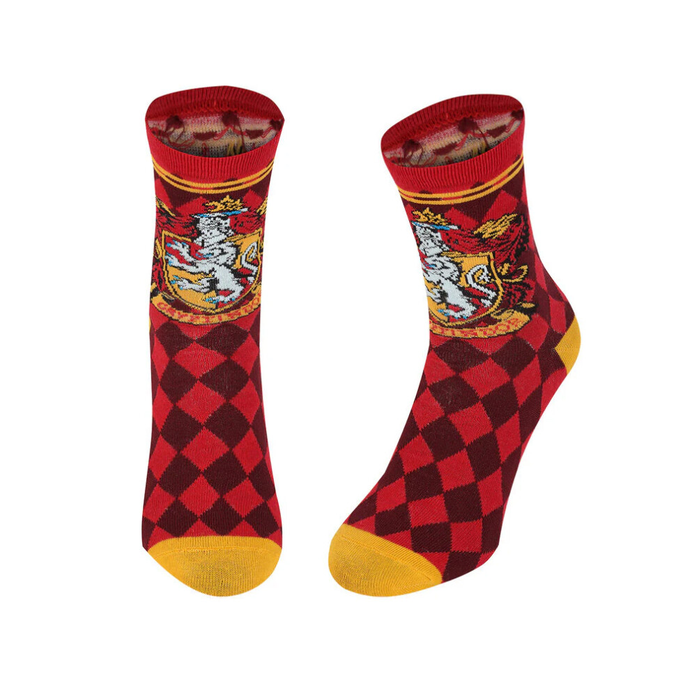Harry Potter Unisex Adult Gryffindor House Socks Red