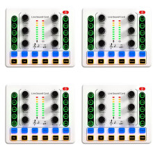 4X M8 Live Sound Card Wireless Audio Mixer Digital Mixer Noise Reduction Live Streaming Broadcast Podcasting