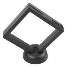 6X Square 3D Albums Floating Frame Holder Coin Box Jewelry Display Show Case, 9X9cm (with Base)