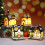 Visland Weihnachtsdorf mit LED-Beleuchtung 3